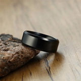 Classic Black Stainless Steel Ring